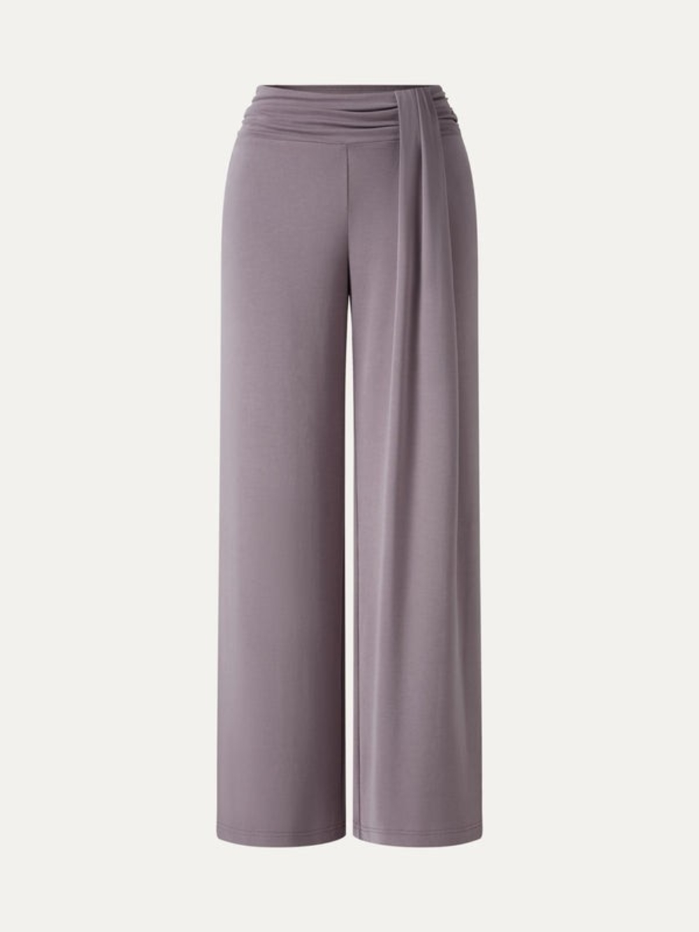 OGL Sandwashed Mid-Rise Relaxed Wide-Leg Lounge Pants In Purple Fog